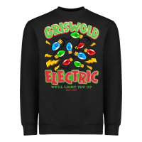 Black griswold electric christmas vacation Heavyweight Sweatshirt - MaliasSmallBusiness