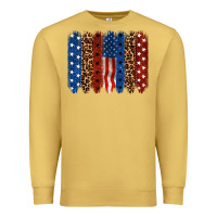 Antique Gold back to blue brushstroke Premium Sweatshirt - CowGirlArtShop