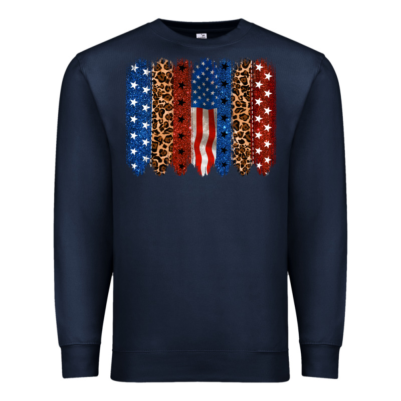 Back To Blue Brushstroke Premium Sweatshirt by CowGirlArtShop | Teevron