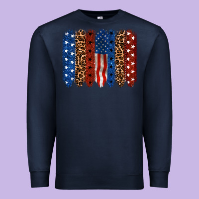 Back To Blue Brushstroke Premium Sweatshirt Designed By Cowgirlartshop
