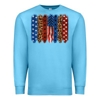 Ocean Blue back to blue brushstroke Premium Sweatshirt - CowGirlArtShop