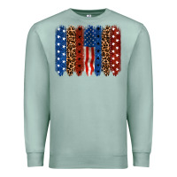 Seafoam back to blue brushstroke Premium Sweatshirt - CowGirlArtShop