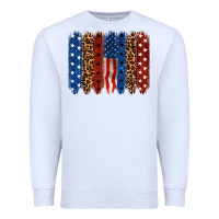White back to blue brushstroke Premium Sweatshirt - CowGirlArtShop