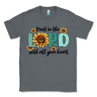 Charcoal Heather trust in the lord with all your heart Classic Tee - MaliasSmallBusiness
