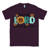 Plum trust in the lord with all your heart Classic Tee - MaliasSmallBusiness