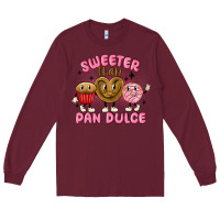 Burgundy sweeter than pan dulce Long Sleeve Tee - MaliasSmallBusiness