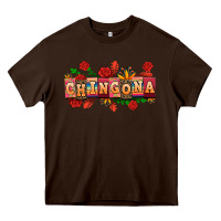 Chocolate Brown chingona Heavy Core Tee - AdoDesignShop