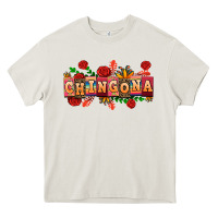 Cream chingona Heavy Core Tee - AdoDesignShop