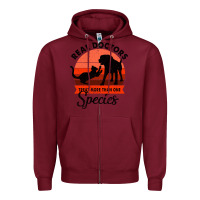 Burgundy Treat More Than One Species Zipper Hoodie - Bettercallsaul