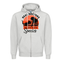 Dove Grey Treat More Than One Species Zipper Hoodie - Bettercallsaul