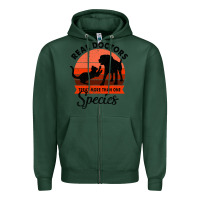 Sports Green Treat More Than One Species Zipper Hoodie - Bettercallsaul