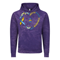 Cloud Purple world down syndrome day Vintage Hoodie - MaliasSmallBusiness