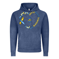 Vintage Denim world down syndrome day Vintage Hoodie - MaliasSmallBusiness