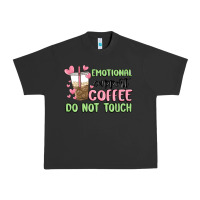 Pigment Black emotional support coffee do not touch Urban Heavy Tee - MaliasSmallBusiness