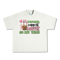 Pistachio emotional support coffee do not touch Urban Heavy Tee - MaliasSmallBusiness