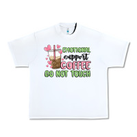 White emotional support coffee do not touch Urban Heavy Tee - MaliasSmallBusiness