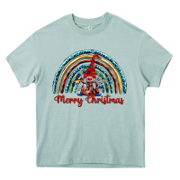 Merry Christmas Gnomes   Rainbow Heavy Core Tee | Teevron