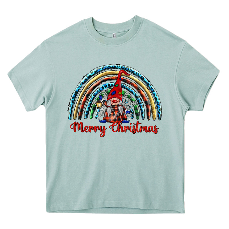 Merry Christmas Gnomes   Rainbow Heavy Core Tee by BarkalooDesign | Teevron