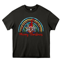 Asphalt merry christmas gnomes   rainbow Heavy Core Tee - BarkalooDesign