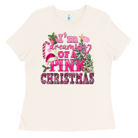 Bone I Am Dreaming Of A Pink Christmas Ladies Tee - FaDigitalArtStudio
