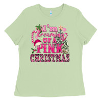 Matcha I Am Dreaming Of A Pink Christmas Ladies Tee - FaDigitalArtStudio