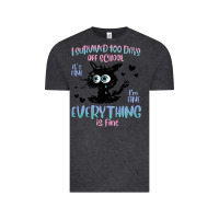 Vintage Black i survived 100 days of school cat Vintage Tee - MaliasSmallBusiness
