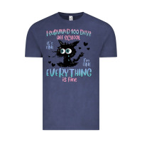 Vintage Denim i survived 100 days of school cat Vintage Tee - MaliasSmallBusiness