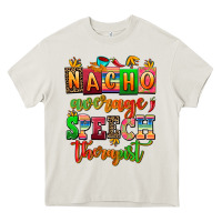 Cream nacho average speech therapist Heavy Core Tee - AdoDesignShop