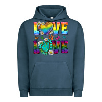Pigment Midnight Navy Western Love LGBTQ Tumbler Urban Hoodie - BundleAndBundleShop
