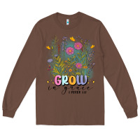 Chestnut grow in grace Long Sleeve Tee - MaliasSmallBusiness