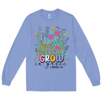 Colony Blue grow in grace Long Sleeve Tee - MaliasSmallBusiness