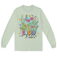 Matcha grow in grace Long Sleeve Tee - MaliasSmallBusiness