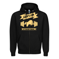 Black Sloth s Gym Zipper Hoodie - Bettercallsaul