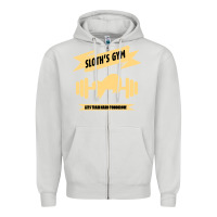 Dove Grey Sloth s Gym Zipper Hoodie - Bettercallsaul