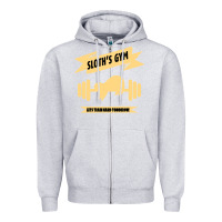 Heather Grey Sloth s Gym Zipper Hoodie - Bettercallsaul