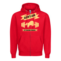 Red Sloth s Gym Zipper Hoodie - Bettercallsaul