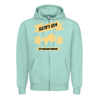 Seafoam Sloth s Gym Zipper Hoodie - Bettercallsaul