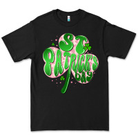 Black st patricks day clover Premium Tee - Artiststas