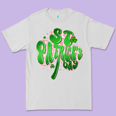 St Patricks Day Clover Premium Tee Designed By Artiststas