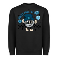 Black happy new year disco ball Heavyweight Sweatshirt - MaliasSmallBusiness