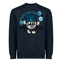 Navy happy new year disco ball Heavyweight Sweatshirt - MaliasSmallBusiness