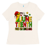 Bone juneteenth fist free ish since 1865 Ladies Tee - HRA Design Shop