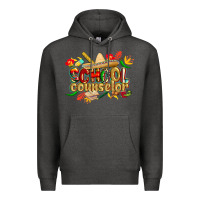 Charcoal Heather cinco de mayo school counselor Premium Hoodie - CowGirlArtShop