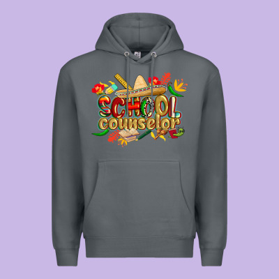 Cinco De Mayo School Counselor Premium Hoodie Designed By Cowgirlartshop