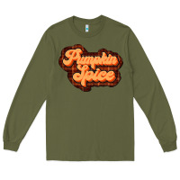 Army Green pumpkin spice Long Sleeve Tee - JahusDesignShop