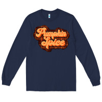 Navy pumpkin spice Long Sleeve Tee - JahusDesignShop