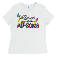 White different au some Ladies Tee - CowhideDigitalArt