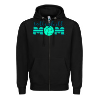 Black Volleyball Mom Zipper Hoodie - Bettercallsaul
