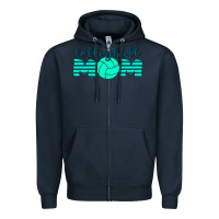 Navy Volleyball Mom Zipper Hoodie - Bettercallsaul