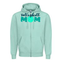 Seafoam Volleyball Mom Zipper Hoodie - Bettercallsaul